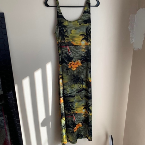 🌴🌞 amazing tropical sunset maxi dress. - Picture 2 of 4